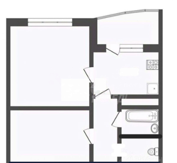 Квартира 2-комн., 43 м²