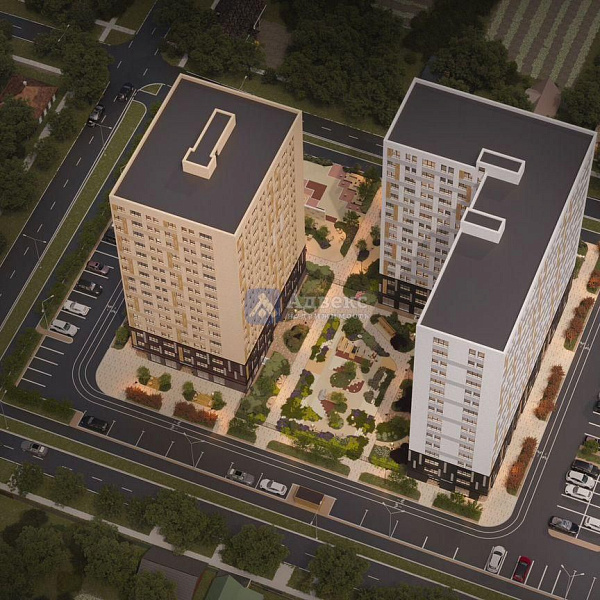 1-к квартира в новостройке, 46 кв.м.