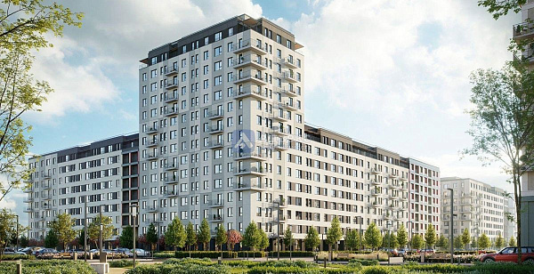 1-к квартира в новостройке, 35 кв.м.