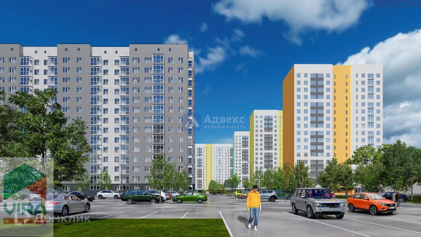 Квартира 1-комн., 38.8 м²