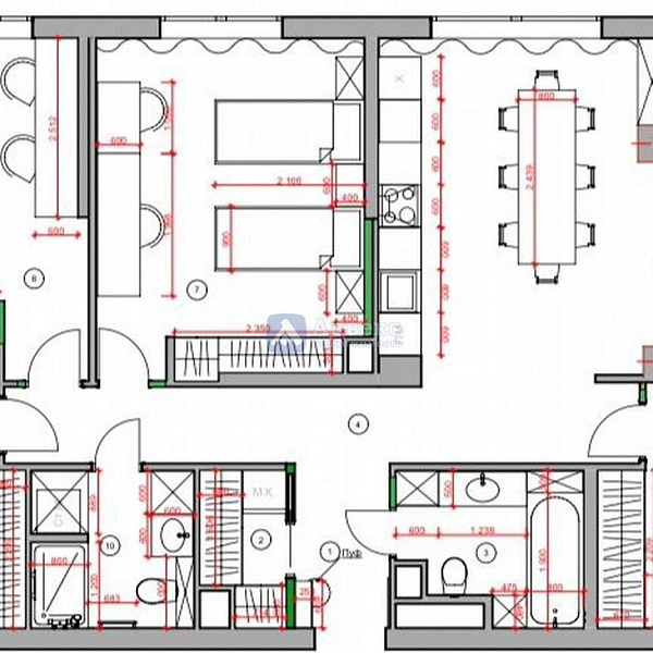 Квартира 5-комн., 139.8 м²