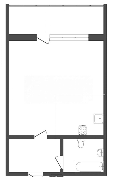 Квартира студия, 31.5 м²
