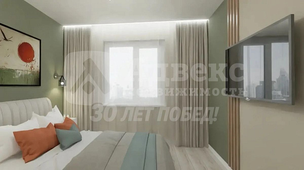 2-к квартира, 51 кв.м.