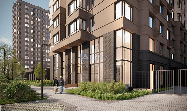 Квартира 1-комн., 46.3 м²