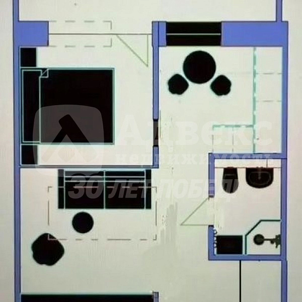 Студия, 34 кв.м.