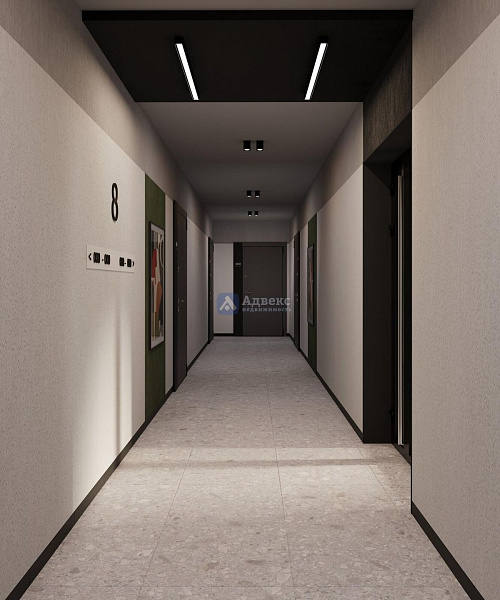 1-к квартира в новостройке, 37 кв.м.