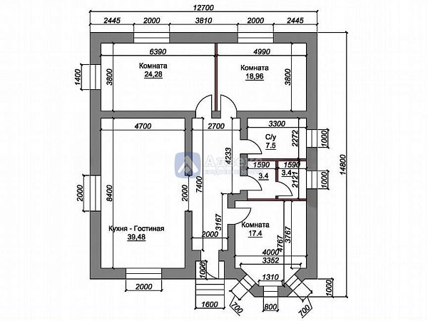 Дом 143.3 м² Дом 143.3 м²