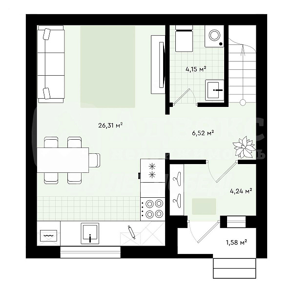 2-к квартира, 81 кв.м.