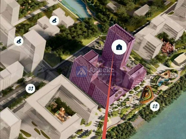 Квартира 1-комн., 35.7 м²
