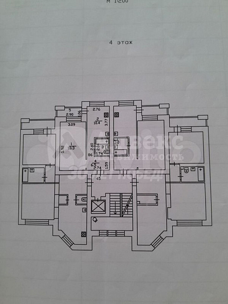 Квартира 1-комн., 39 м²