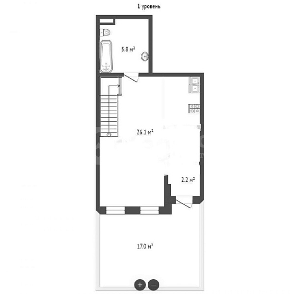 2-к квартира, 87 кв.м.