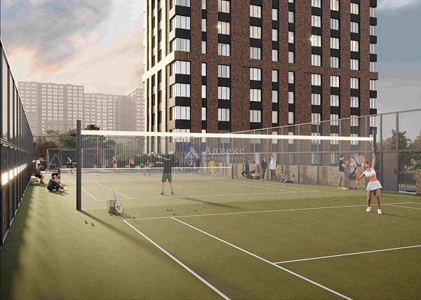 1-к квартира в новостройке, 46 кв.м.