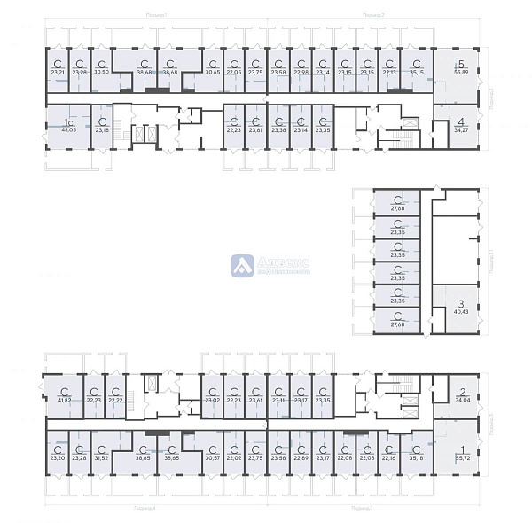 Студия в новостройке, 51 кв.м.