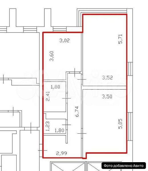 Квартира 2-комн., 66 м²