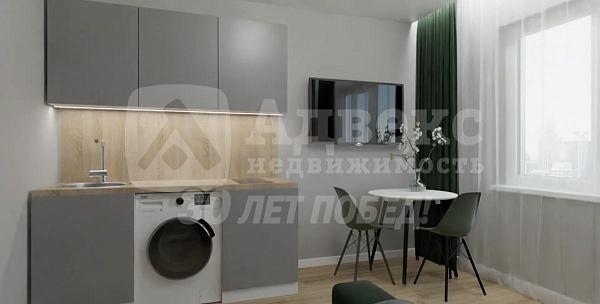 Квартира 1-комн., 39.6 м²