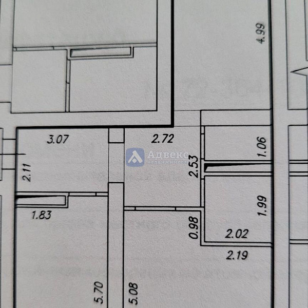 2-к квартира, 73 кв.м.