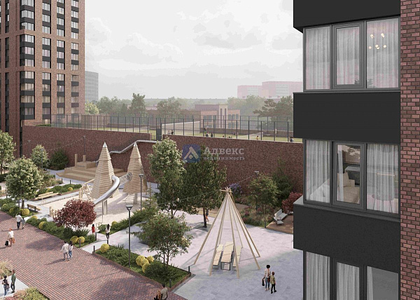 1-к квартира в новостройке, 46 кв.м.