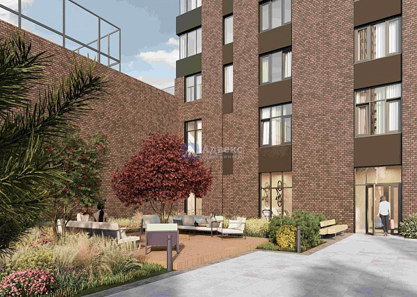 1-к квартира в новостройке, 46 кв.м.