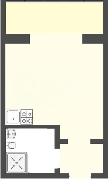 Студия, 17 кв.м.