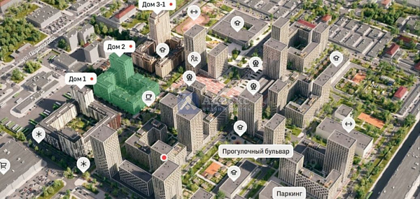 Квартира 1-комн., 42.2 м²