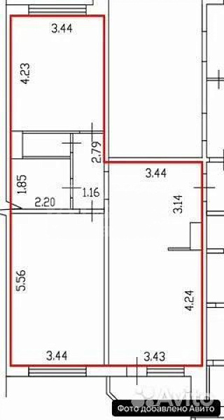Квартира 2-комн., 68 м²