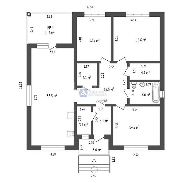 Коттедж 132.1 м²