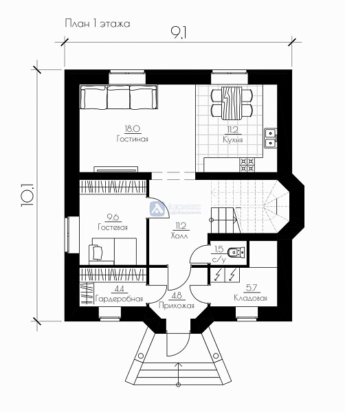 Коттедж 207 м² Коттедж 207 м²