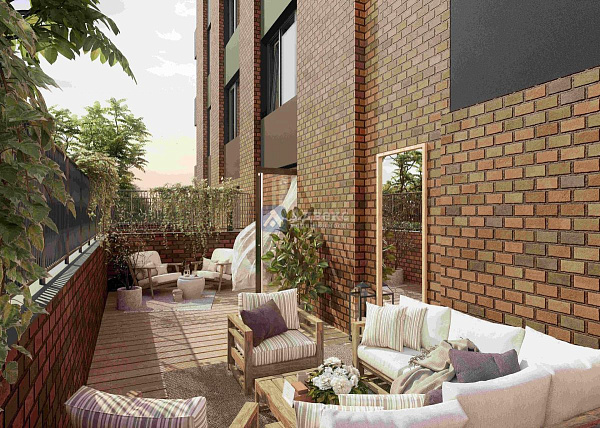 1-к квартира в новостройке, 46 кв.м.