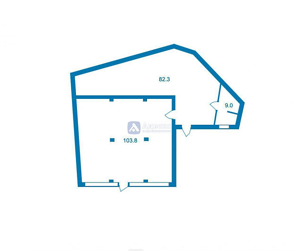 Торговое помещение 195.1 м²