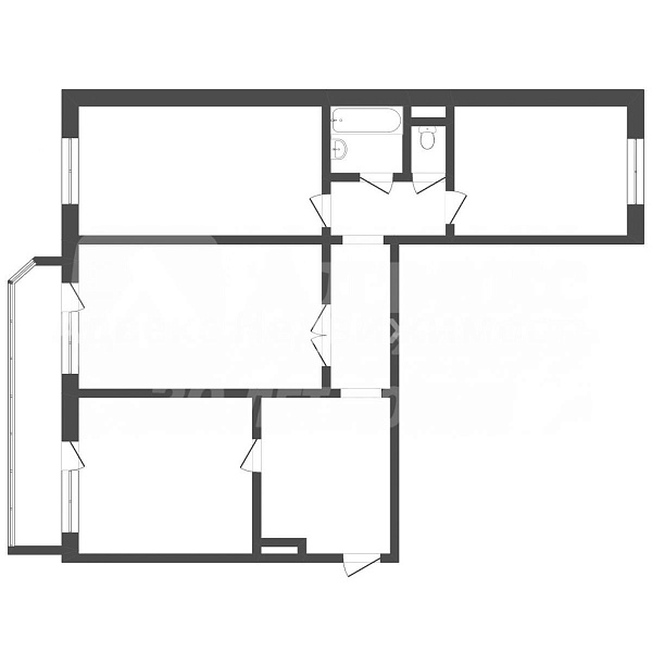 3-к квартира, 86 кв.м.
