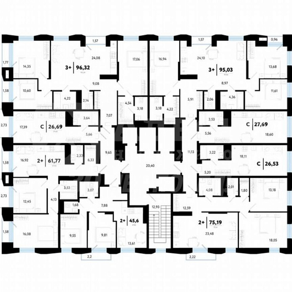 Студия, 26 кв.м.