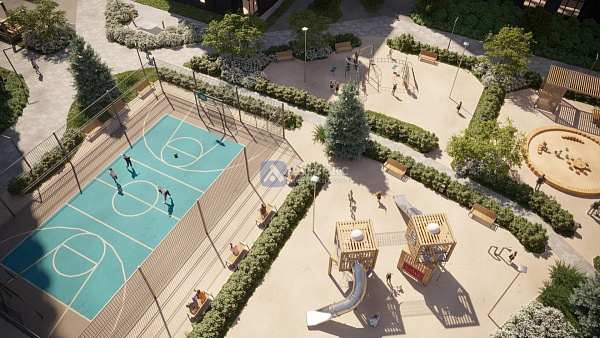 Квартира 1-комн., 46.3 м²