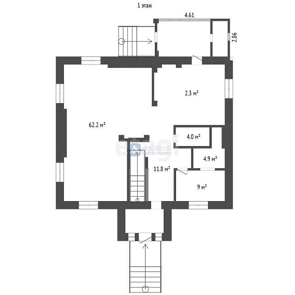Коттедж 300 м²
