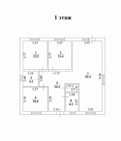 Коттедж 92.7 м²