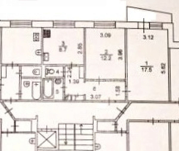 Квартира 2-комн., 50.4 м²