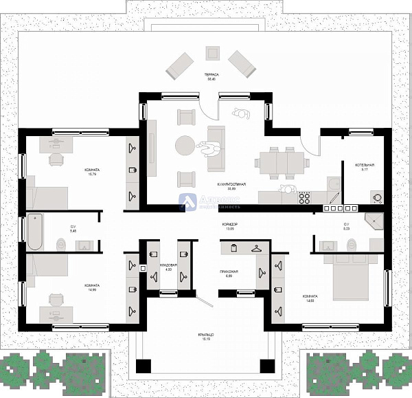 Коттедж 200 м²