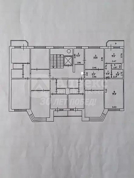 2-к квартира, 61 кв.м.