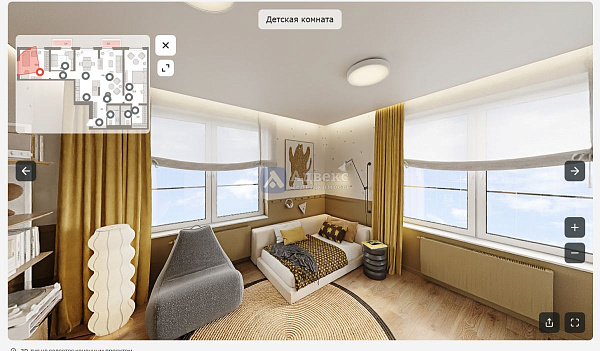 3-к квартира в новостройке, 129 кв.м.