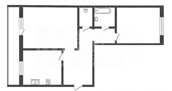 Квартира 2-комн., 64 м²