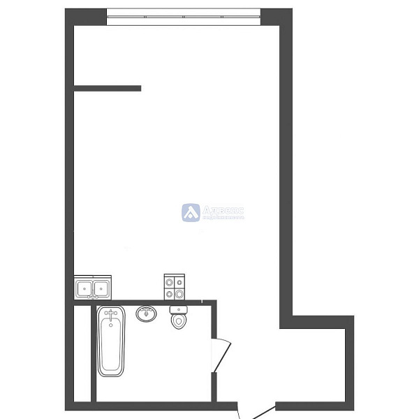 Квартира студия, 27 м² Квартира студия, 27 м²