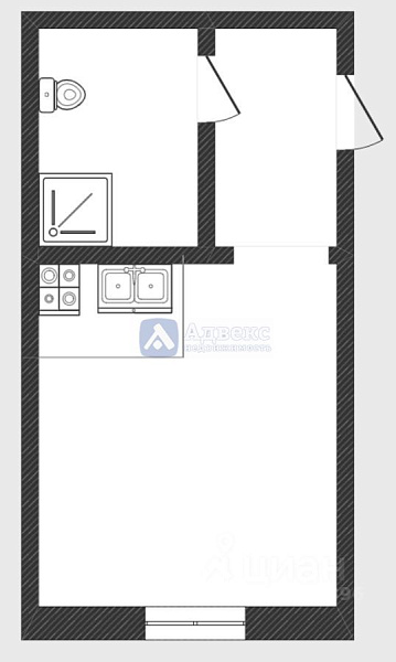 Комната 24.8 м²