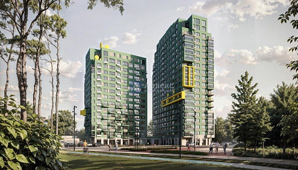 1-к квартира в новостройке, 37 кв.м.