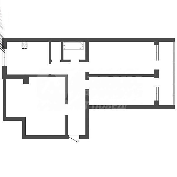 3-к квартира, 63 кв.м.