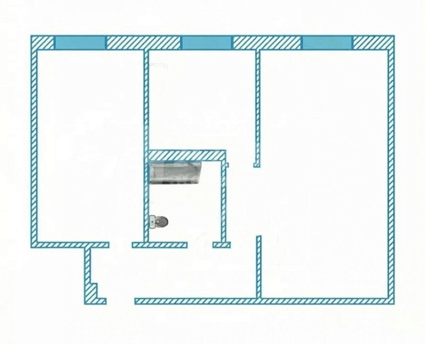 Квартира 2-комн., 43.6 м²