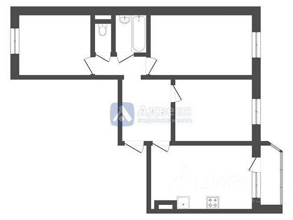 3-к квартира, 85 кв.м. 3-к квартира, 85 кв.м.