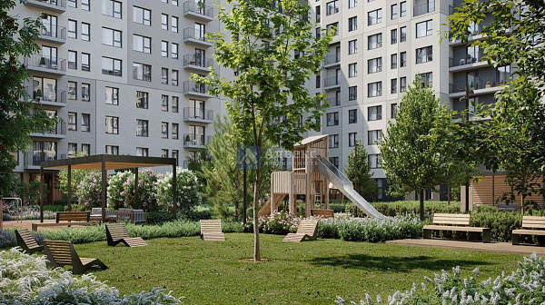 1-к квартира в новостройке, 35 кв.м.