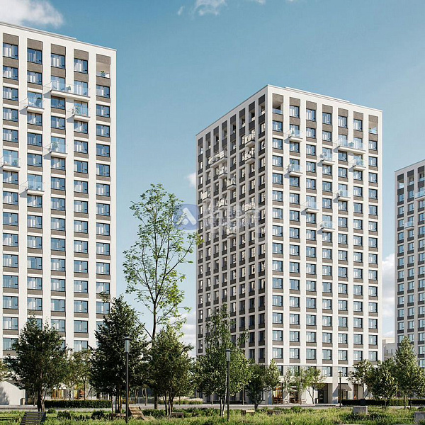 Квартира 1-комн., 45.4 м²