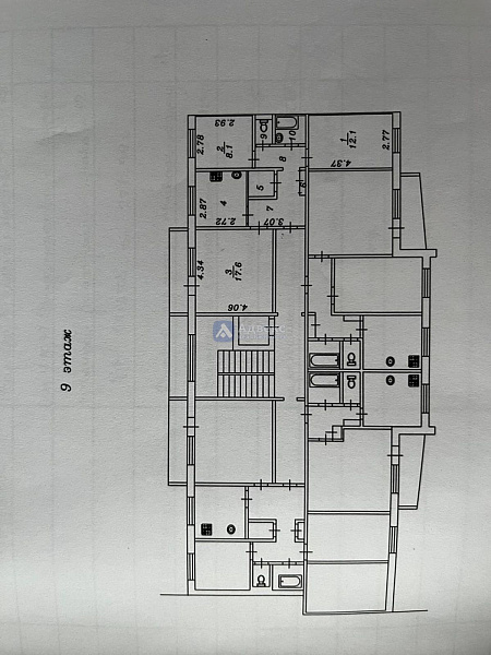 Квартира 3-комн., 61 м²