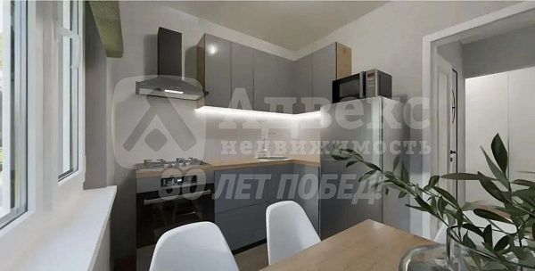 2-к квартира, 44 кв.м.