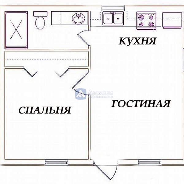 Дом 45 м²